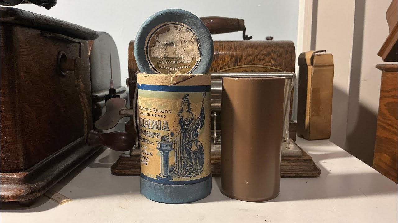 Dancing on the housetops 1897 Columbia orchestra, brown wax cylinder,
