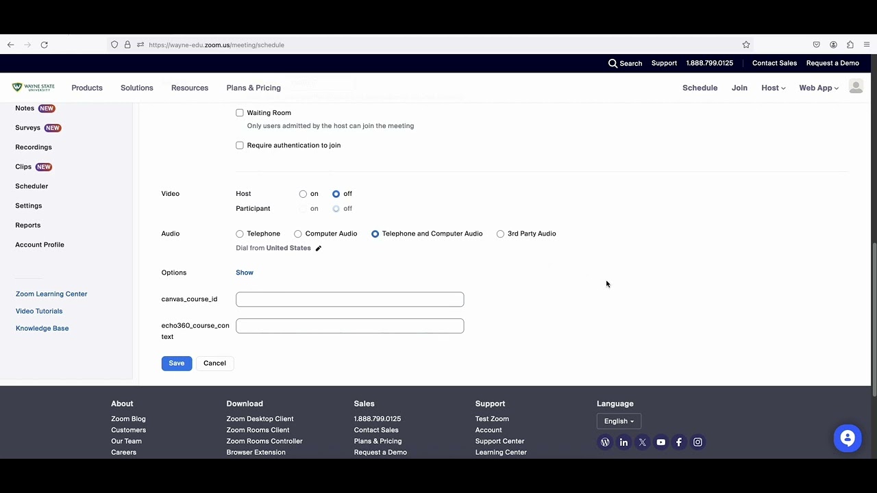 Wayne State C&IT: Getting started with Zoom