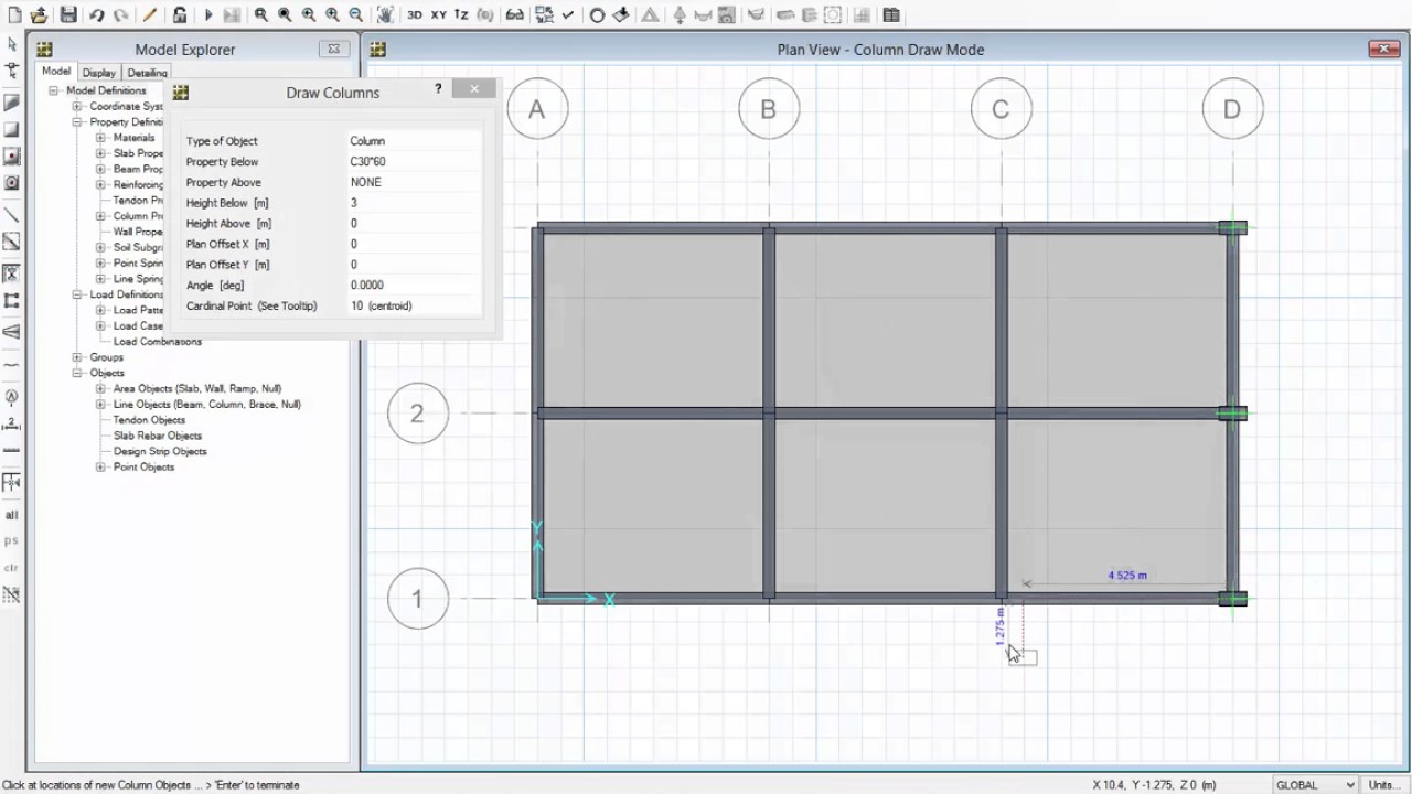 01. تصميم البلاطات المصمتة Solid slabs ببرنامج Safe