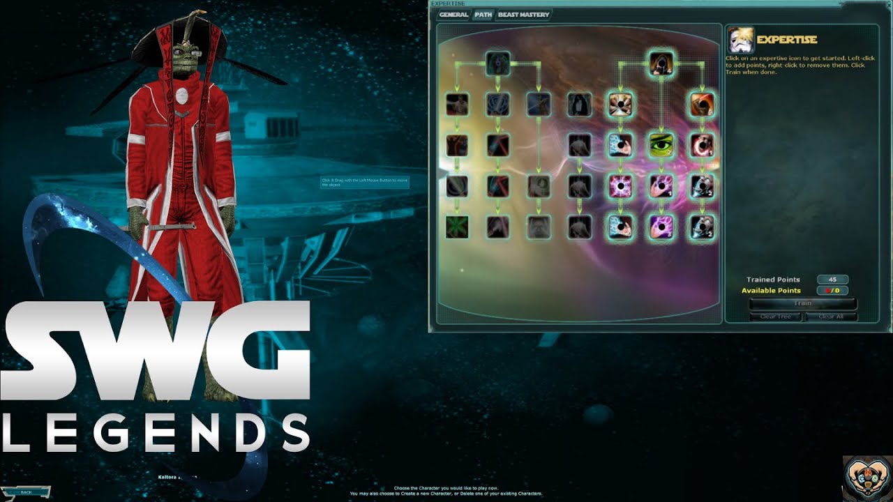 Star Wars Galaxies: Legends - Dark Side Jedi PvE Expertise Guide