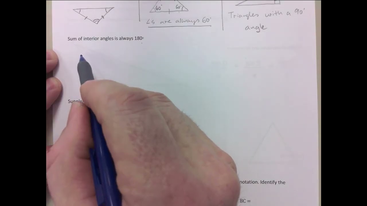 Review of Concepts for Trigonometry
