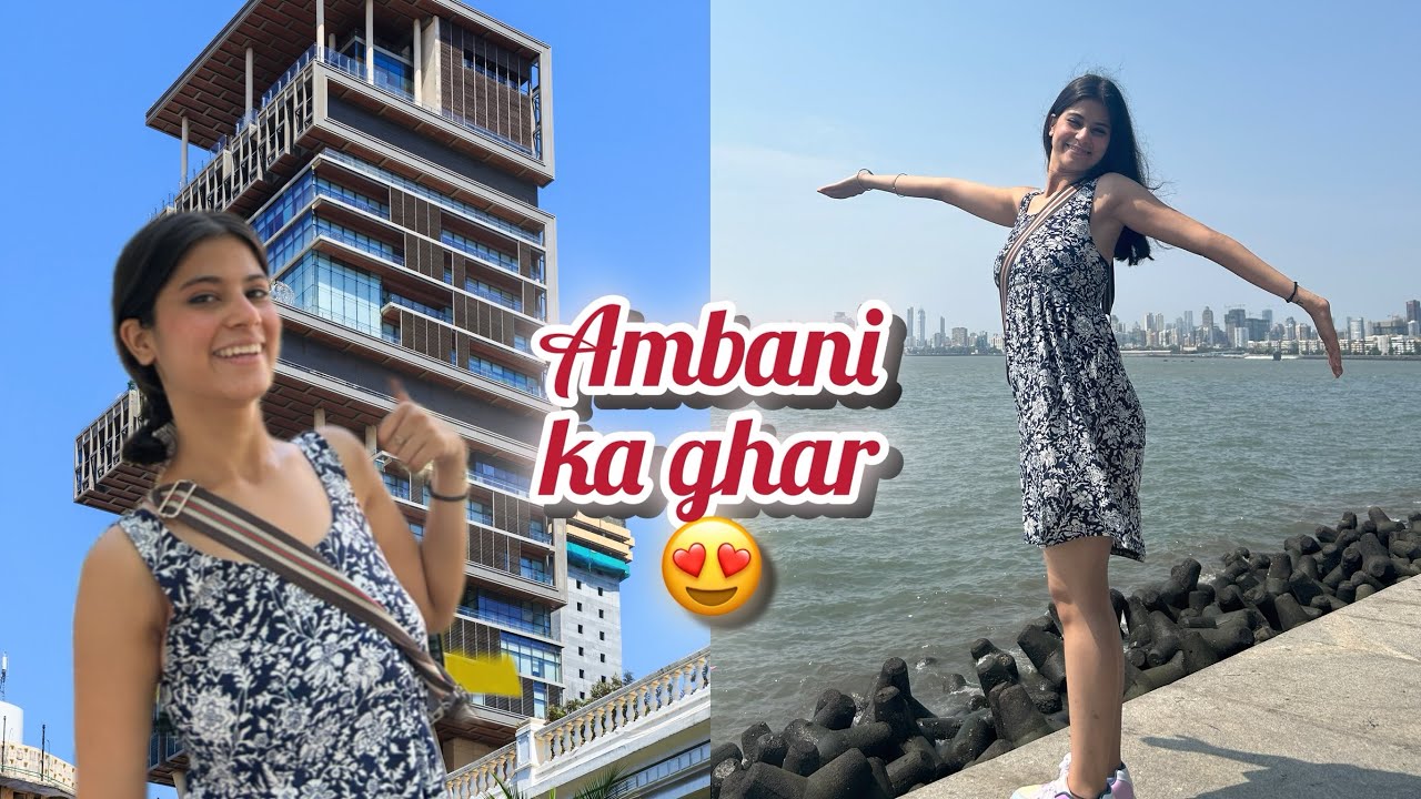 Aaj Dekha Ambani Ka Ghar 😍 Marine Drive Mumbai