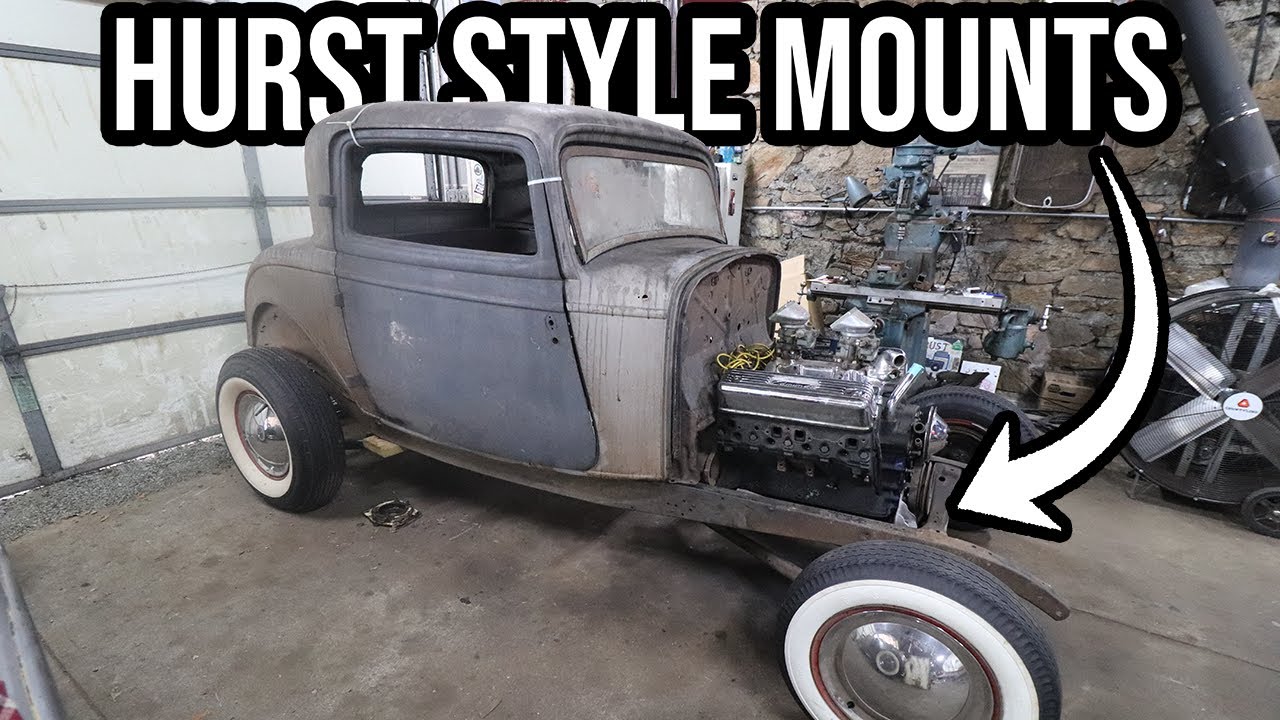 Building Hurst Style Engine And Transmission Mounts For The 1932 3 Window Coupe