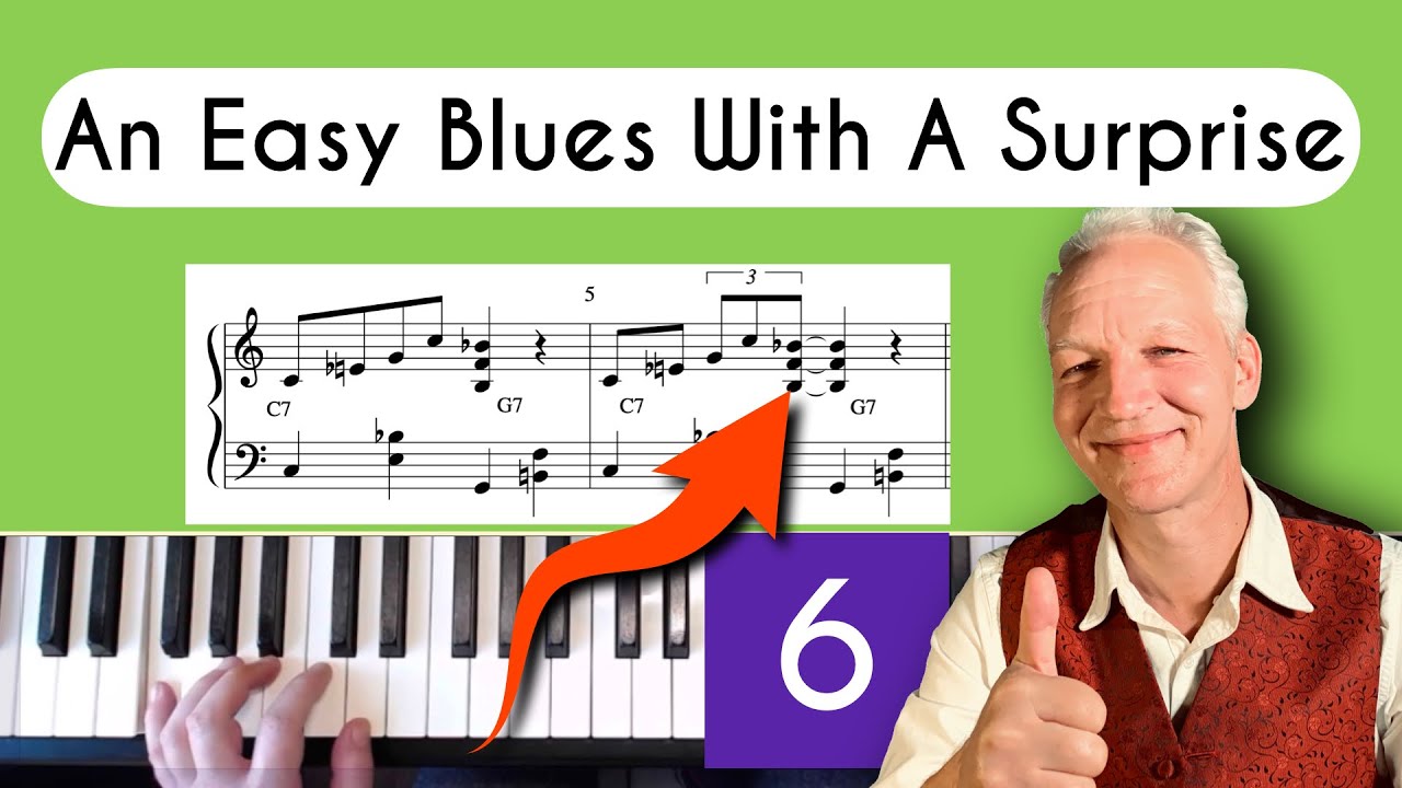 Easy Blues Piano 6, The Quick Five Blues