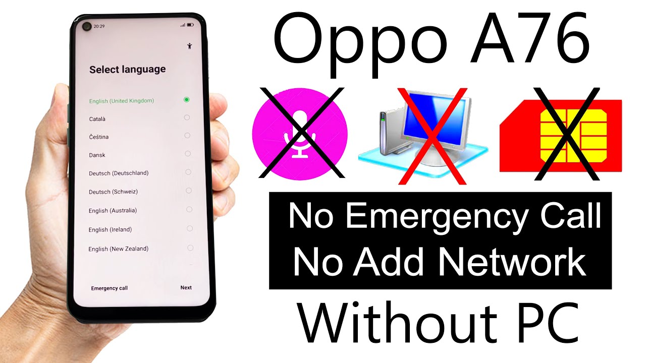 Oppo A76 GOOGLE ACCOUNT BYPASS (Without PC) | Oppo CPH2375 Frp Bypass