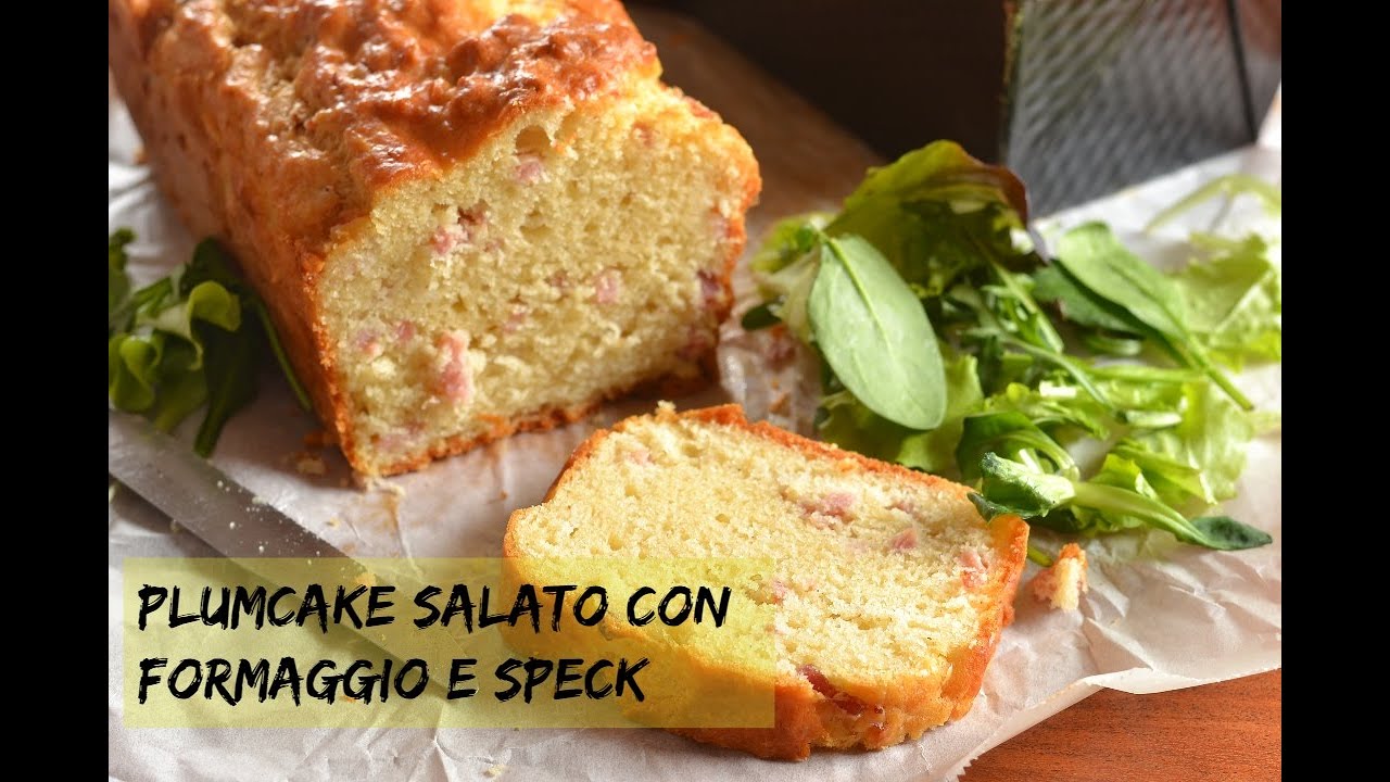 Plumcake salato con formaggio e speck