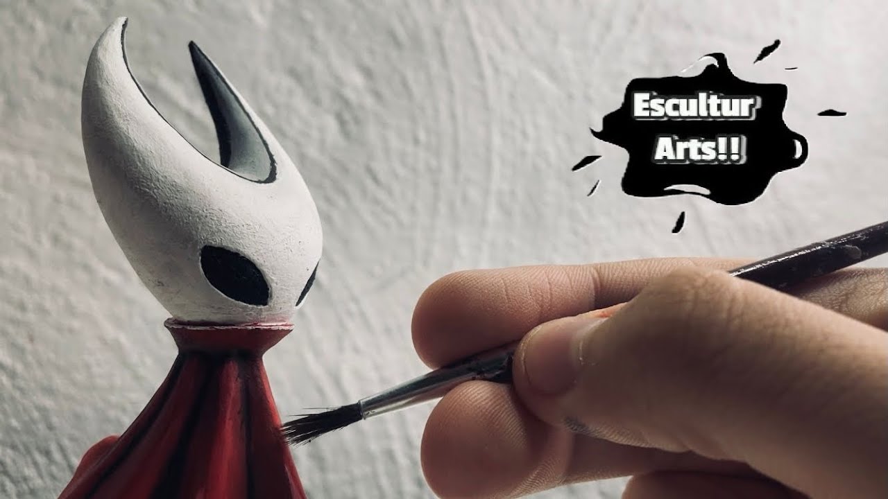 Como hacer a HORNET de SILKSONG de PLASTILINA,HOLLOW KNIGHT SILKSONG hornet in clay. EsculturArts!!