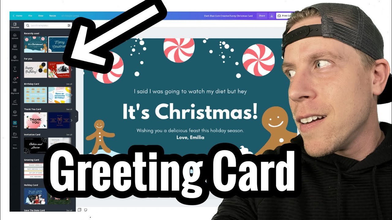 How to Make a Greeting Card using Canva