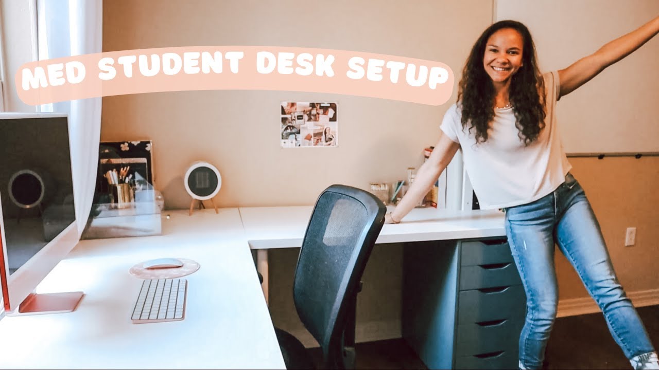 Desk Setup for Medical School | (we've been online for the last 3 weeks)! ✨