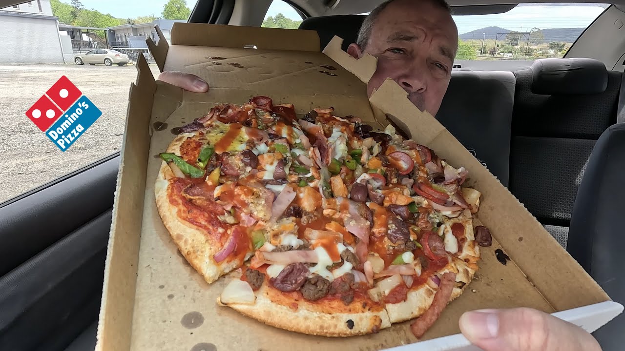 Domino’s The Lot Pizza With Spicy Blood Sauce