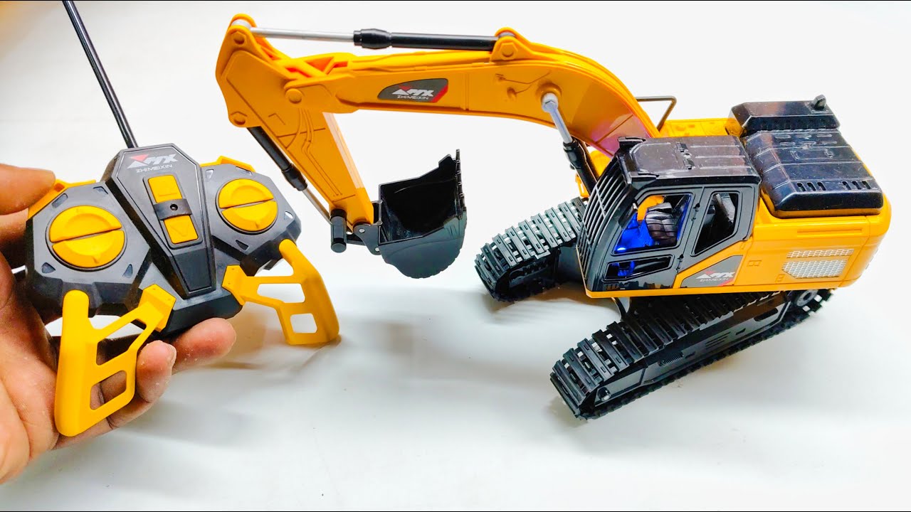 5 Channel remote control rc excavator toy Unboxing and testing | rc excavator unboxing | Unic Toy Tv