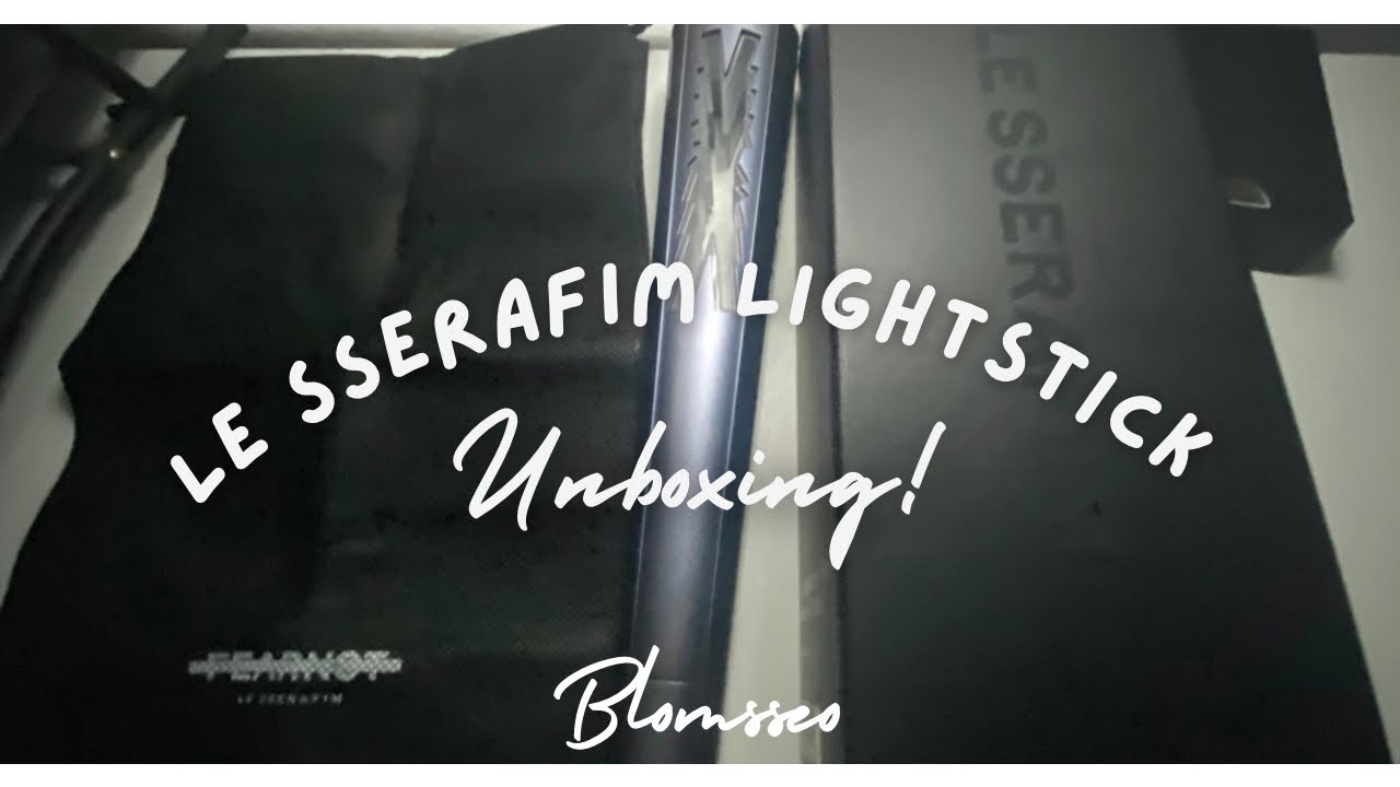 Unboxing le sserafim lightstick con tragedia incluida ⛈️ /unboxing en español