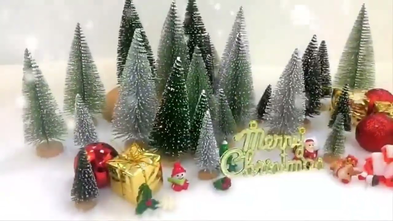 Mini ornements d'arbre de noël, décorations de table, cadeaux de noël po