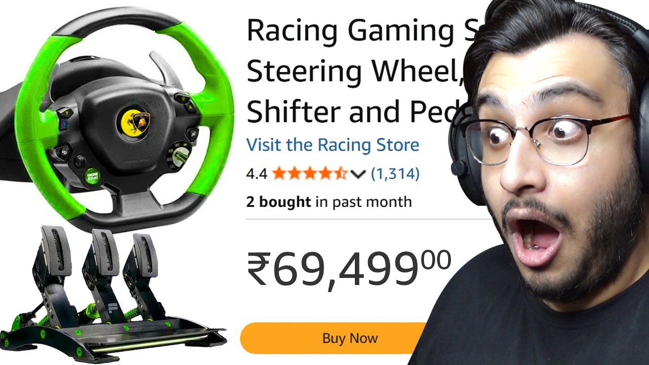 I BOUGHT EXPENSIVE RACING WHEEL SETUP