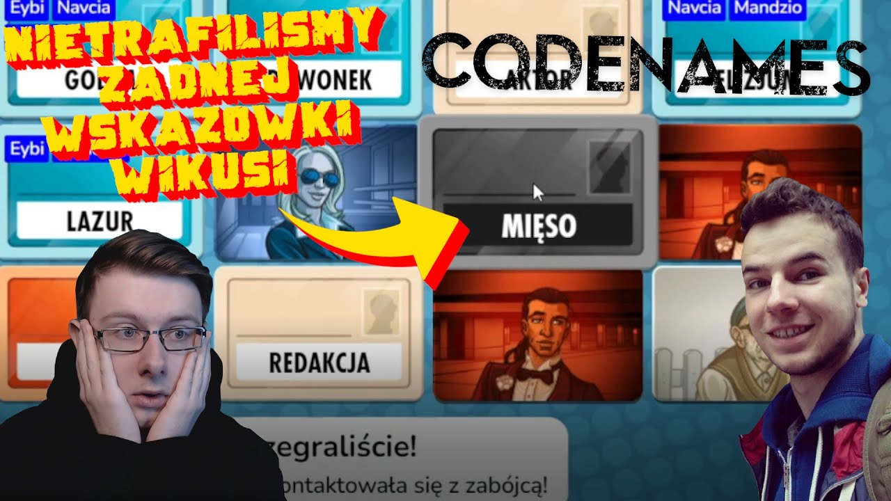 NIETRAFILIŚMY ŻADNEJ WSKAZÓWKI WIKUSI W TAJNIACY | CODENAMES
