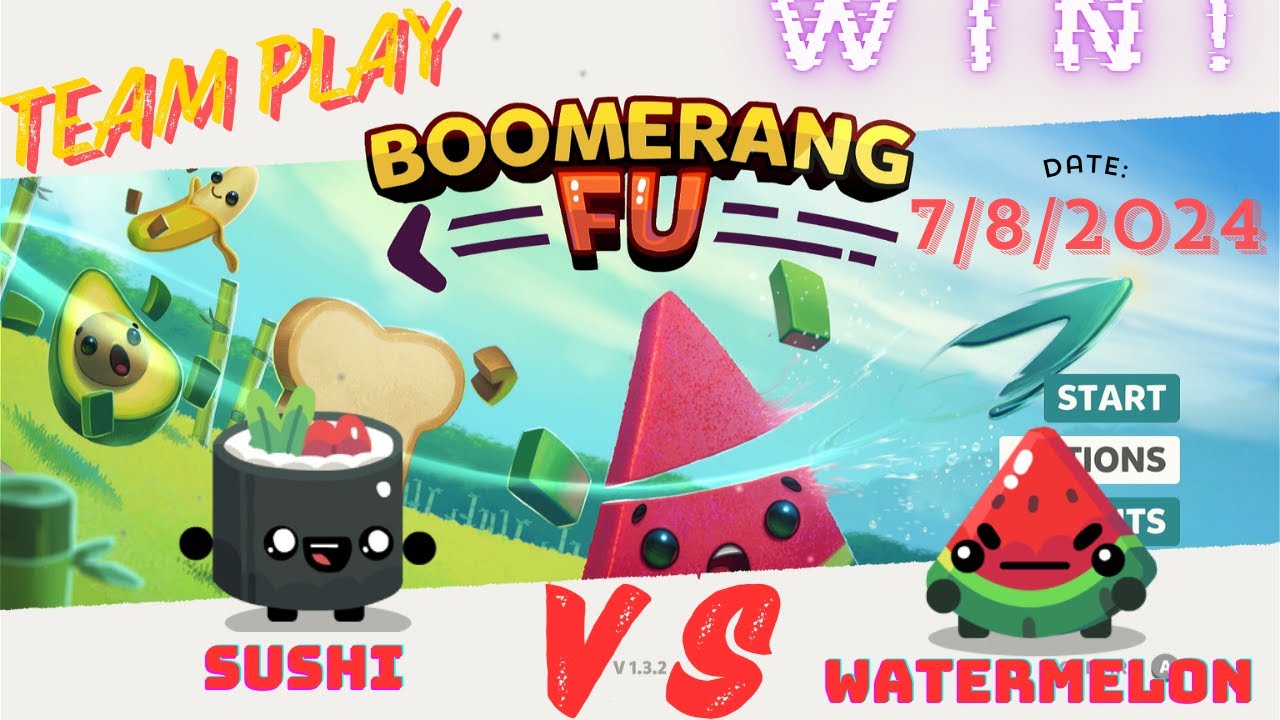 Boomerang Fu Gameplay - Watermelon Victory! Come see Claire play switch games - with speech-7/8/2024