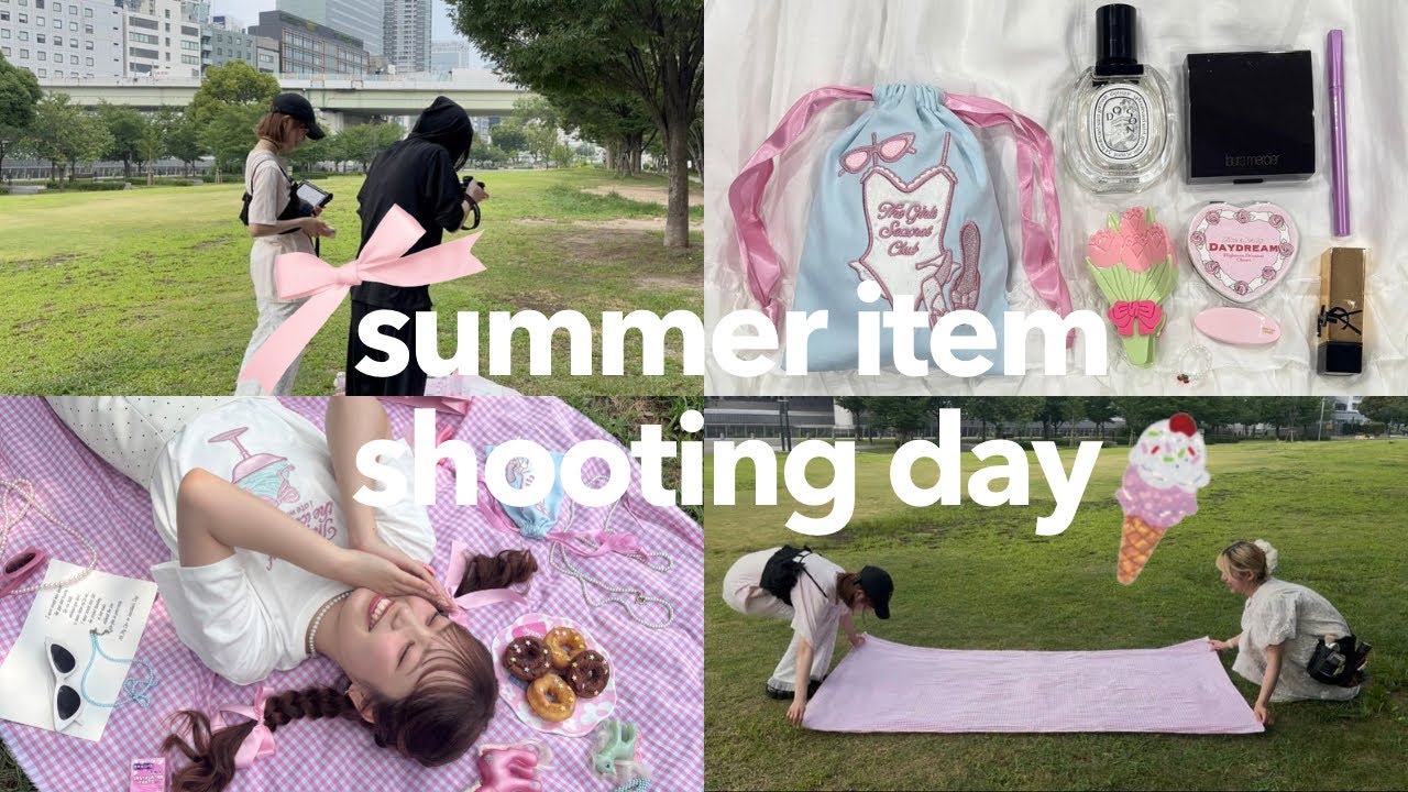 サマーアイテム撮影の様子👙✨💕🌤今週末ついに発売スタートです✌🏻⭐️