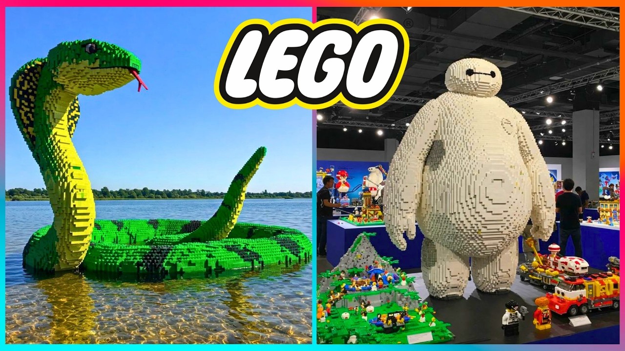 10 Самых Безумных Построек из LEGO – Гигантский Город, Паук и Другое!