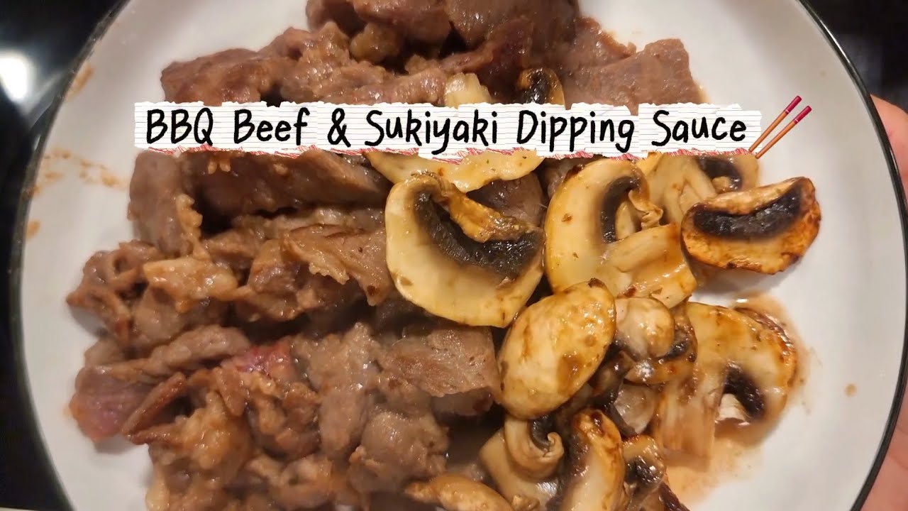 How to Make Super Tender BBQ Beef | Easy Sukiyaki Dipping Sauce