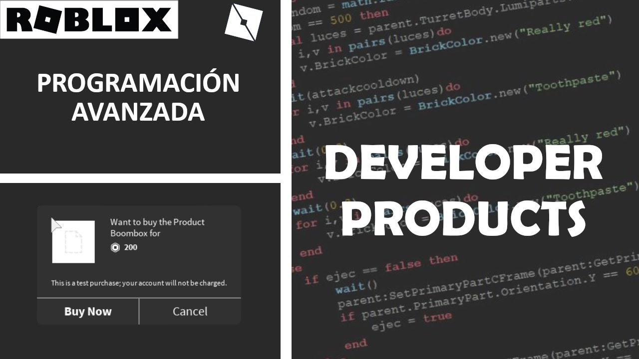 PRODUCTOS DE DESARROLLADOR | DEVELOPER PRODUCTS | PROGRAMACIÓN AVANZADA EN ROBLOX STUDIO | BRISIMB17