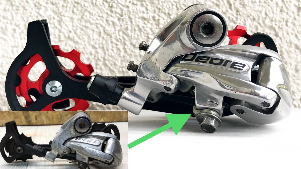 Destroyed  REAR DERAILLEUR Restoration - Mirror & Anodized Effect 😍| SHIMANO DEORE