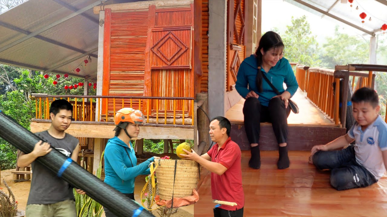 New kitchen floor, harvesting and selling pomelos - Thuy's efforts paid off _Ly Thanh Thuy 
