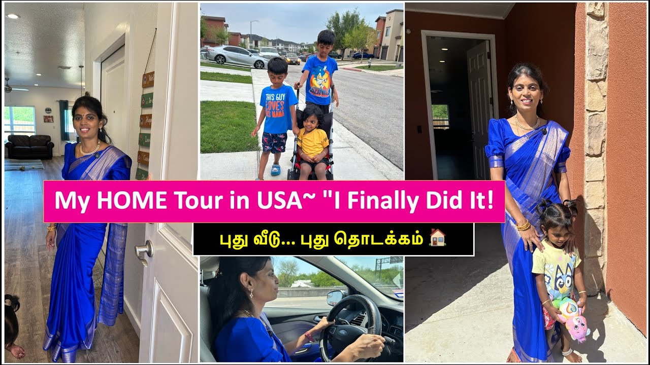 என் வீடு  🏡 My Complete Home Tour + A New Chapter Begins / Indian Home Tour in USA