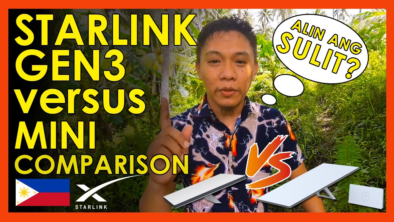 STARLINK GEN 3 VERSUS STARLINK MINI SIDE-BY-SIDE COMPARISON