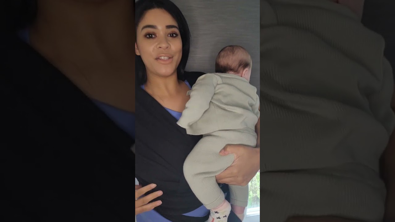 How to wrap CuddleBug Baby Sling Carrier for Newborns