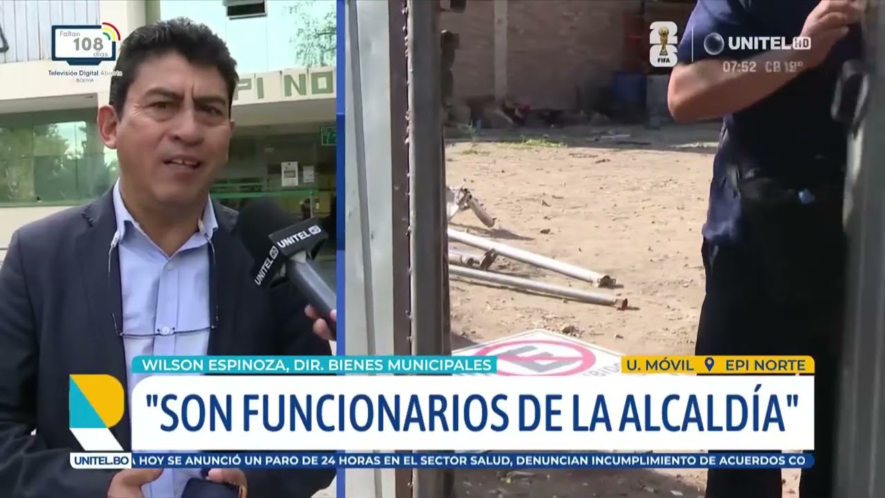 Cochabamba: Dos funcionarios de la Alcaldía fueron aprehendidos por robo de postes y señaléticas