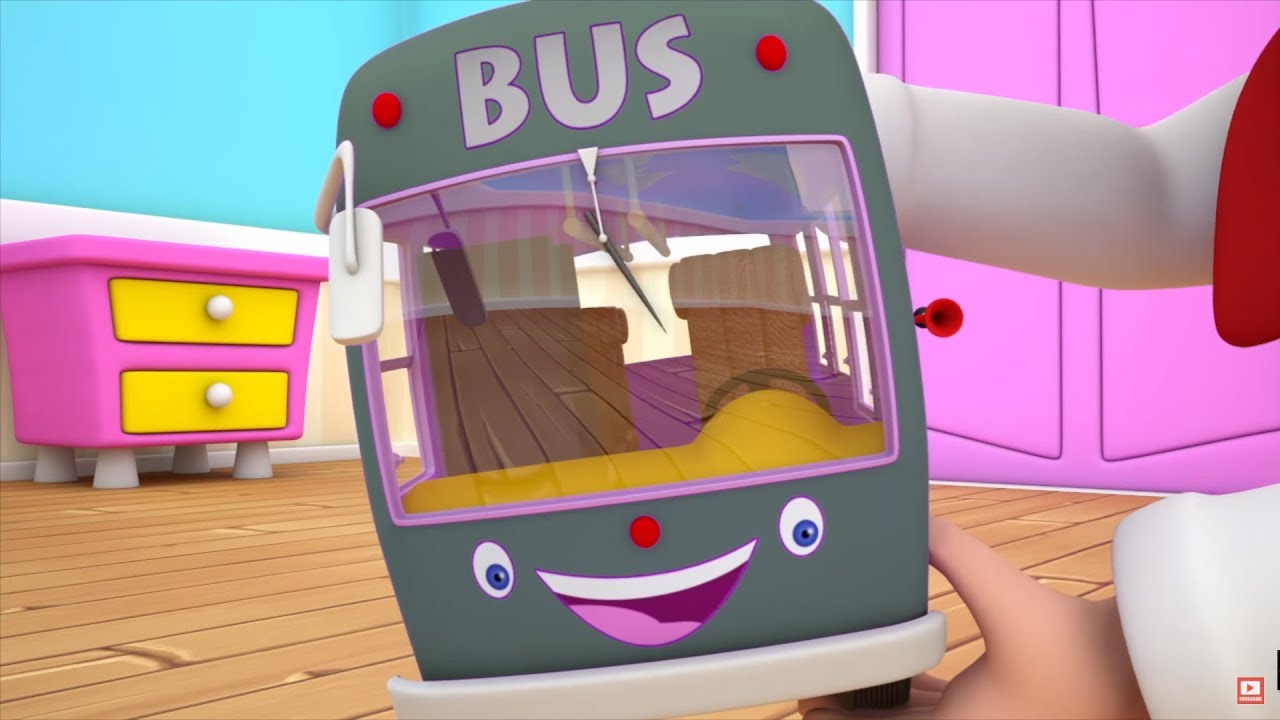 Wheels On The Bus Go Round And Round | English Nursery Rhymes | English Preschool Songs | Kids Song