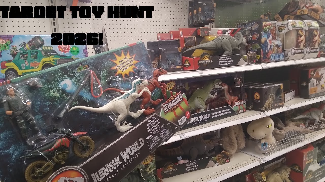 Мега-охота за игрушками в Target 2026! Новые игрушки по мотивам «Парка Юрского периода»: фигурки ...