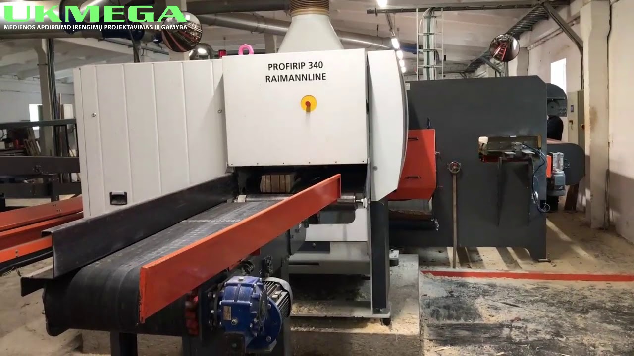 UMG 801.16 Medienos pjovimo linija | Wood sawing line | Линия для распиловки древесины