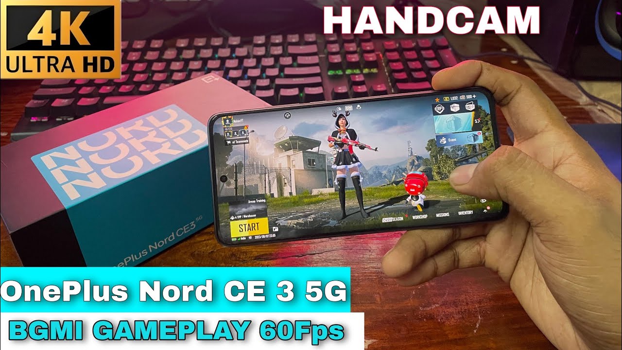 OnePlus Nord CE 3 5G BGMI GAMEPLAY 60fps Handcame | OnePlus Nord CE 3 5G PUBG Gameplay test |