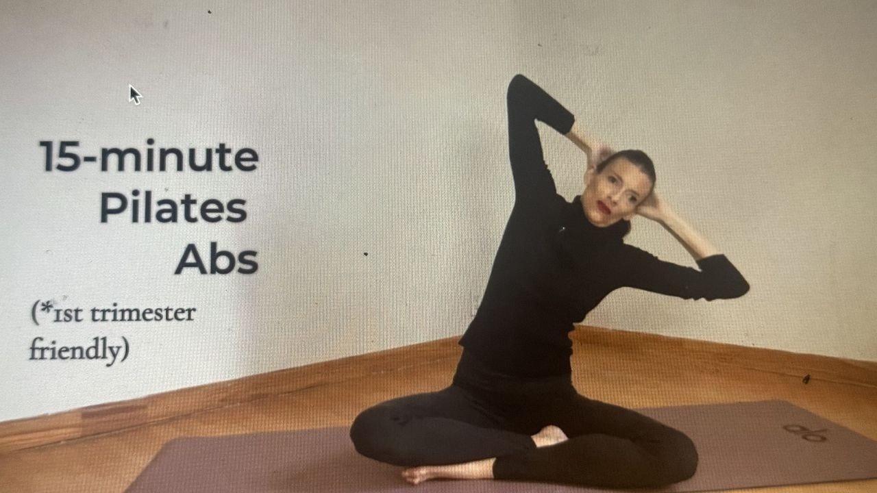 15-minute Pilates Abs (First Trimester Friendly)