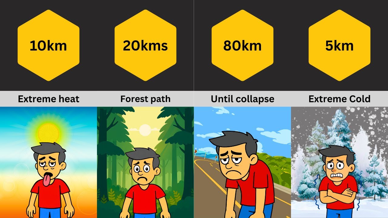 HOW FAR COULD A HUMAN TRAVEL ACROSS ________
