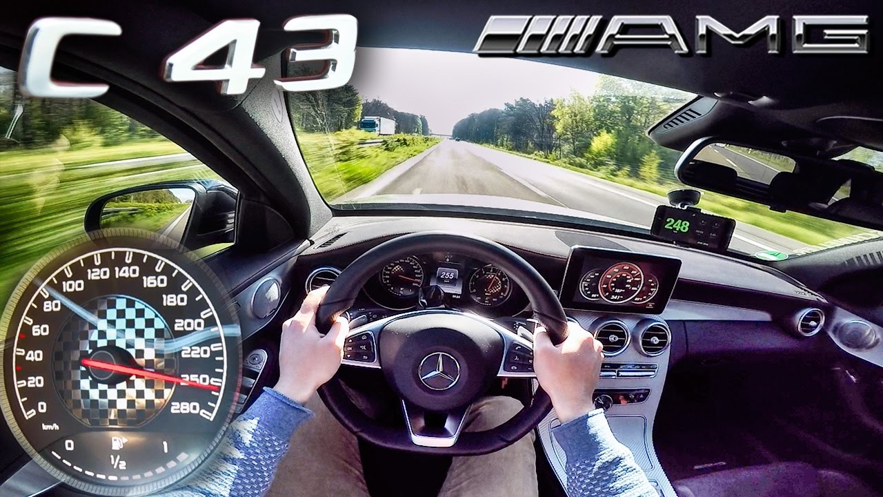 Mercedes AMG C43 AUTOBAHN POV ACCELERATION & TOP SPEED by AutoTopNL