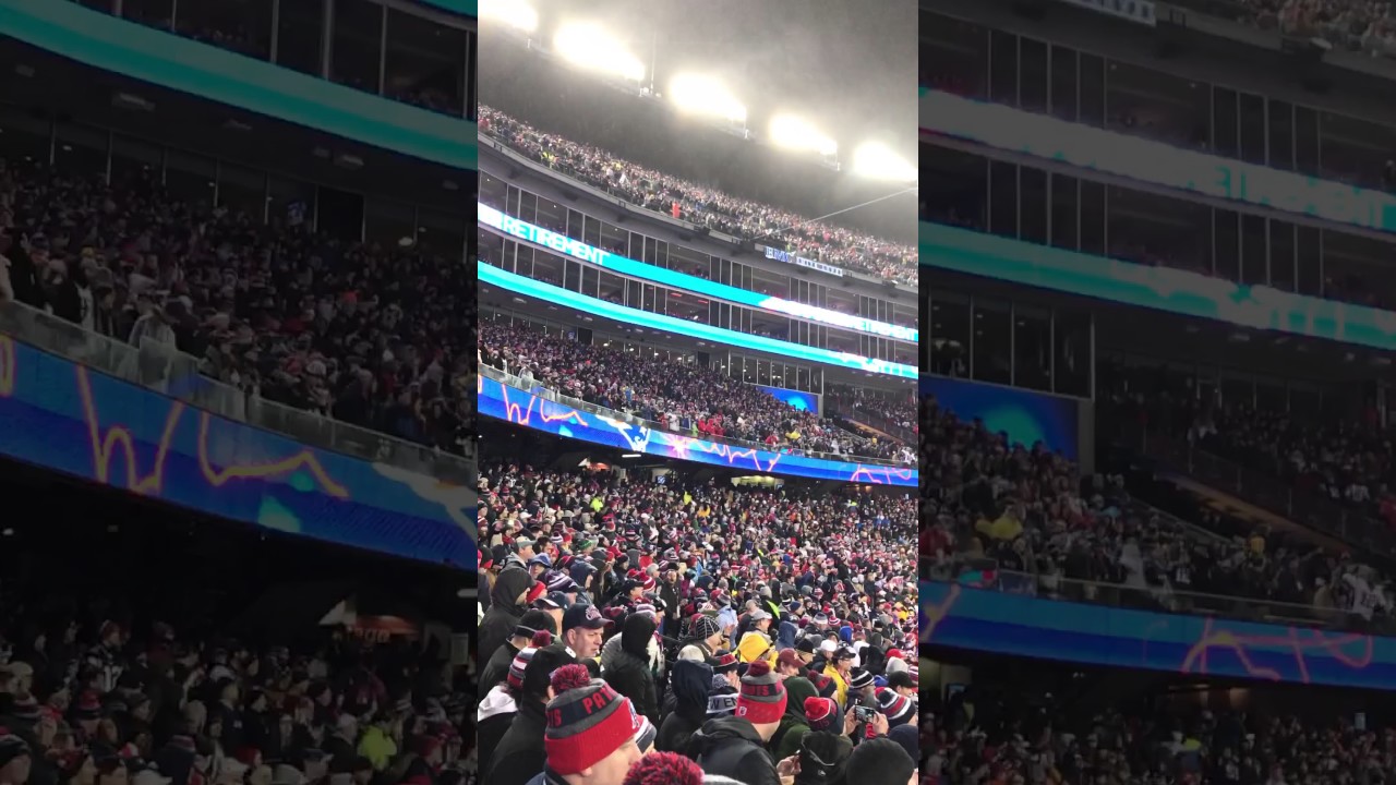 2017 AFC Championship Patriots crowd sings 