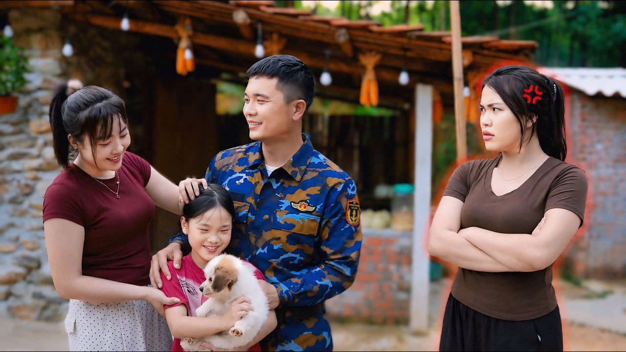 What happened when the veteran's ex-wife saw him and their daughter happily with another woman?