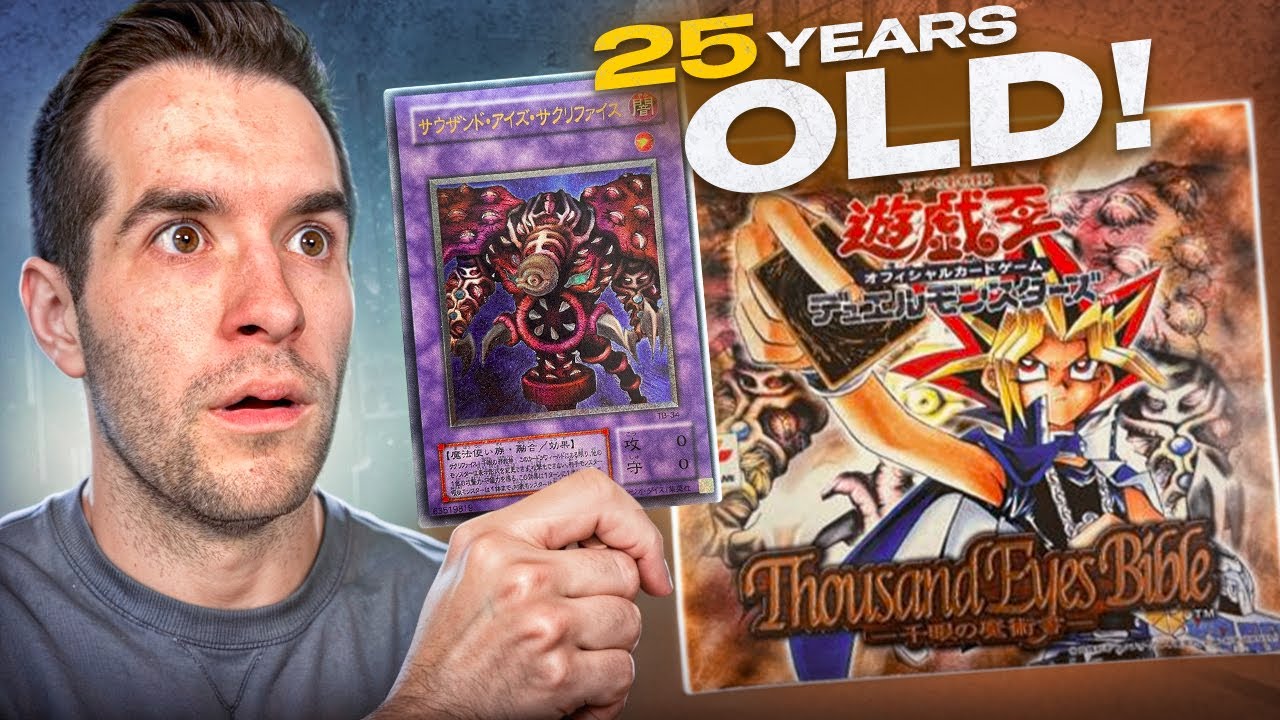 Opening A VINTAGE Yugioh Box From The Year 2000! (Thousand-Eyes Bible)
