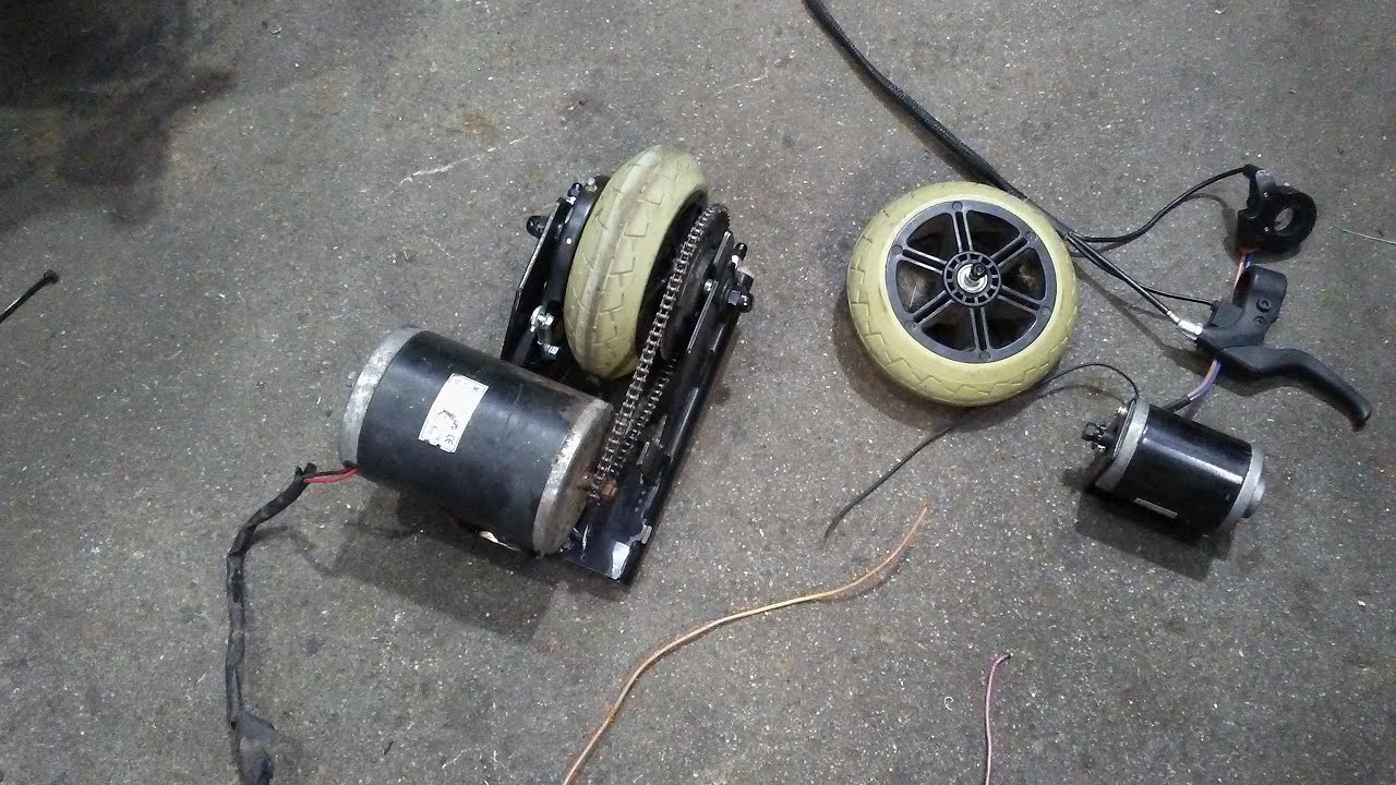 ThrownOut 12Volts Scooter To 24Volts Drift KartSpeed-7 To 48Volts 1000 Watts Mid Drive Baby Mercedes