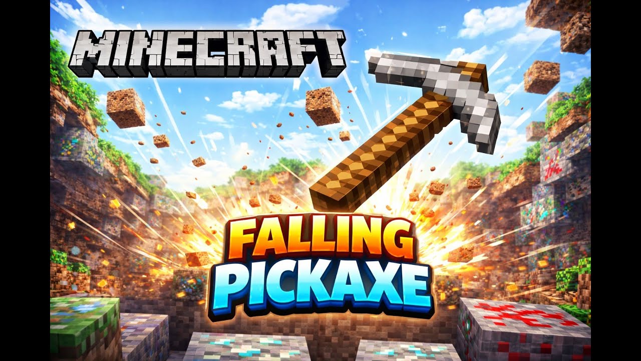🔴 LIVE Minecraft Falling Pickaxe Game 🎯 #shortslive #live #minecraftlive