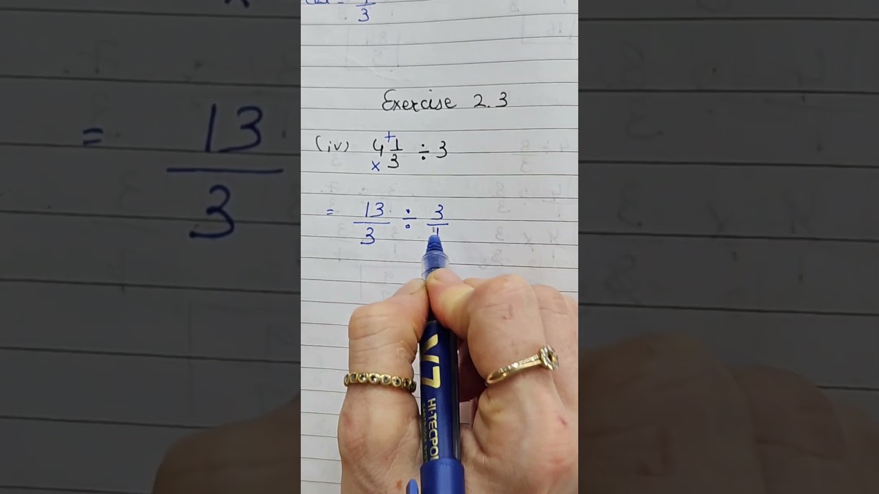 Mixed fraction ko whole number se kaise divide kare | Class 7 maths fraction and decimals