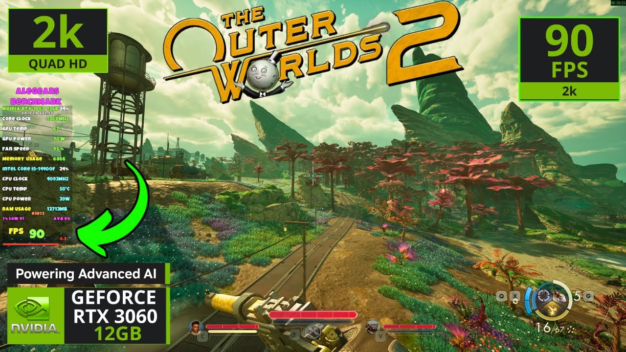 The Outer Worlds 2 (RTX 3060 12GB + i5-14400F) (2k) #alegears #theouterworlds2