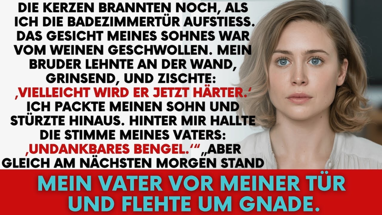 An meinem Geburtstag fand ich meinen Sohn weinend im Bad — mein Bruder flüsterte  ‚Verdient ‘