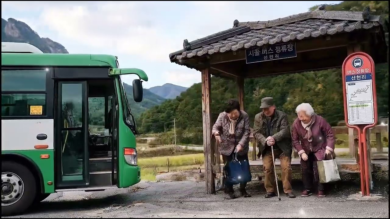 시골버스정류장