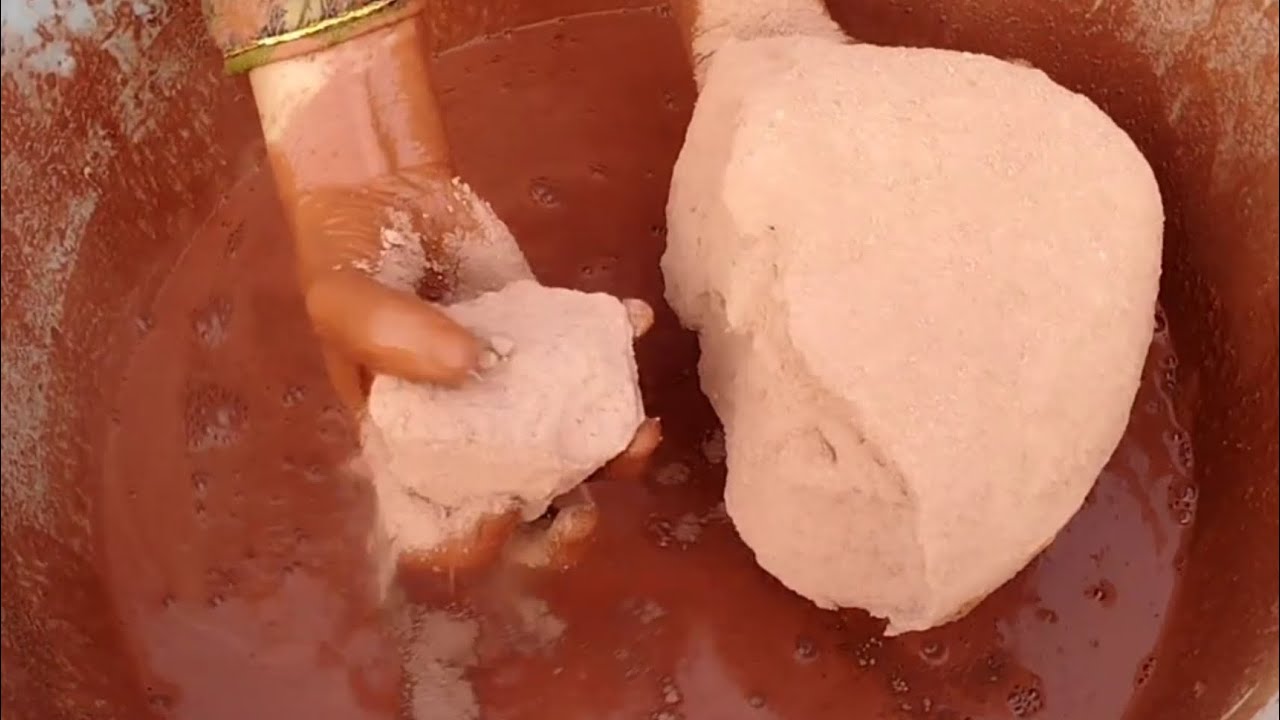 ASMR: Soft Red Clay Crumbling in Water 💦 Mouthwatering 🤤 Sleepaid