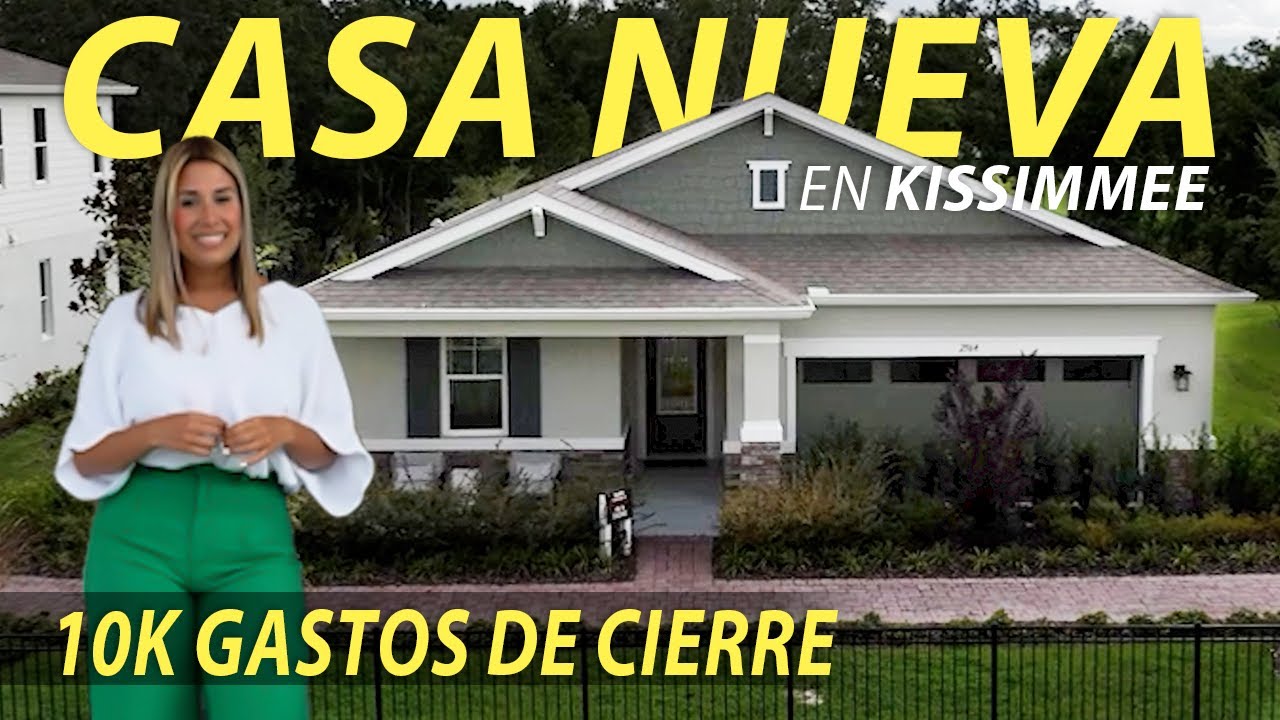 Casa Nueva DE LUJO en Kissimmee, FL| NO CDD | LOW HOA 💸$10K para GASTOS DE CIERRE | $5K en UPGRADES