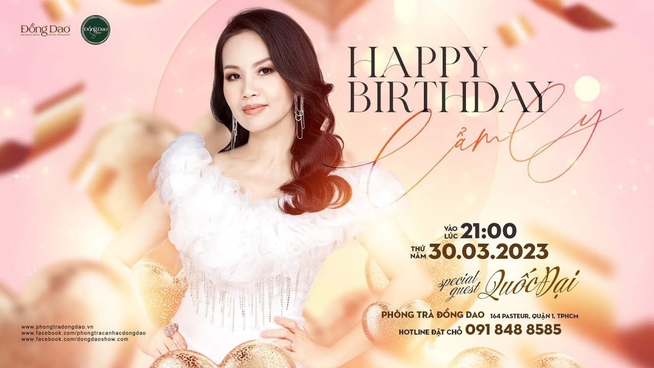 Cẩm Ly Hát Live Tuyệt Đỉnh 15 Bài HIT Trong Show Mừng Sinh Nhật Tại Phòng Trà Đồng Dao 30/03/2023