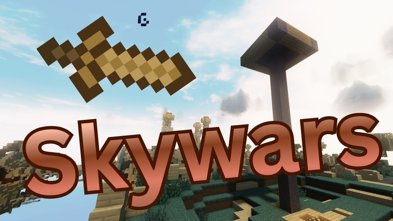 Испытание на велосипеде в Skywars (Minecraft)